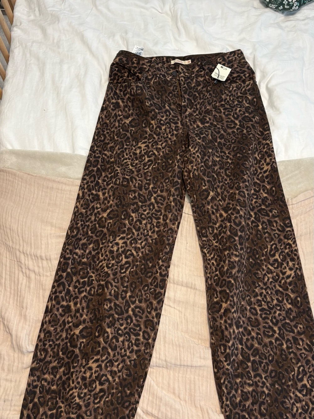 Levi’s Leopard Print baggy Dad Women’s Jeans - Brown